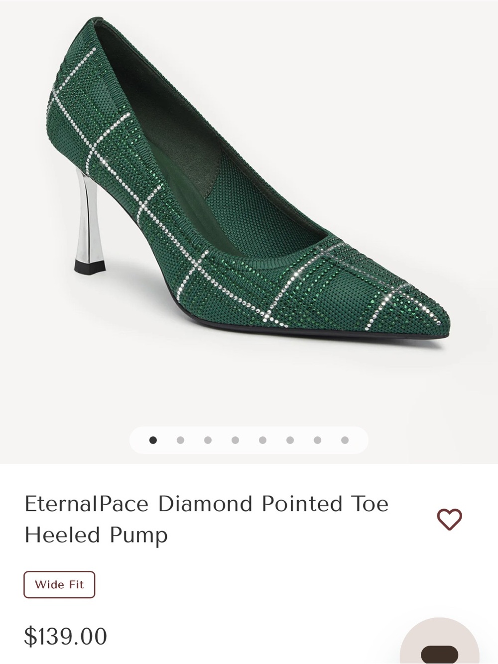 Green, Silver & Black Rhinestone Plaid Heels - Picture 6 of 6